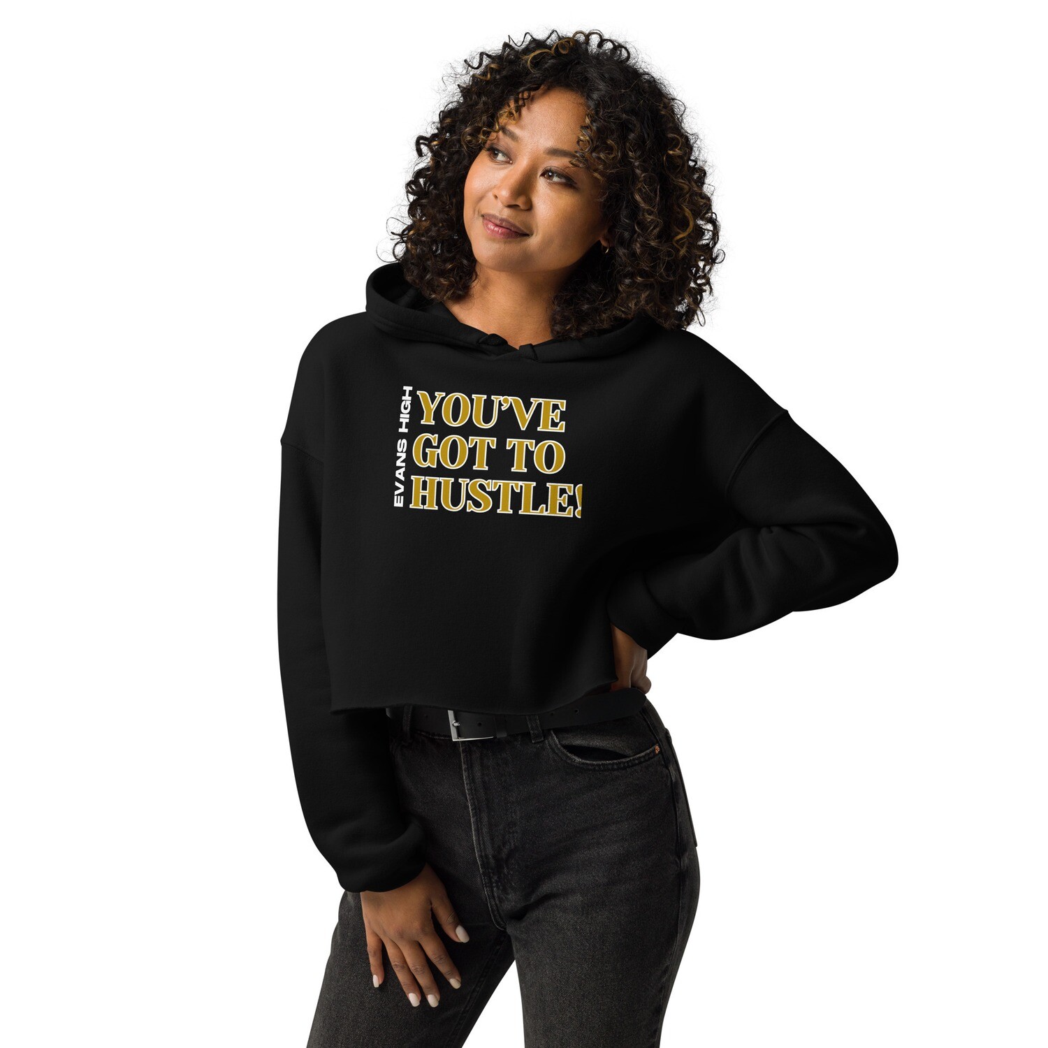 Hustle Crop Hoodie