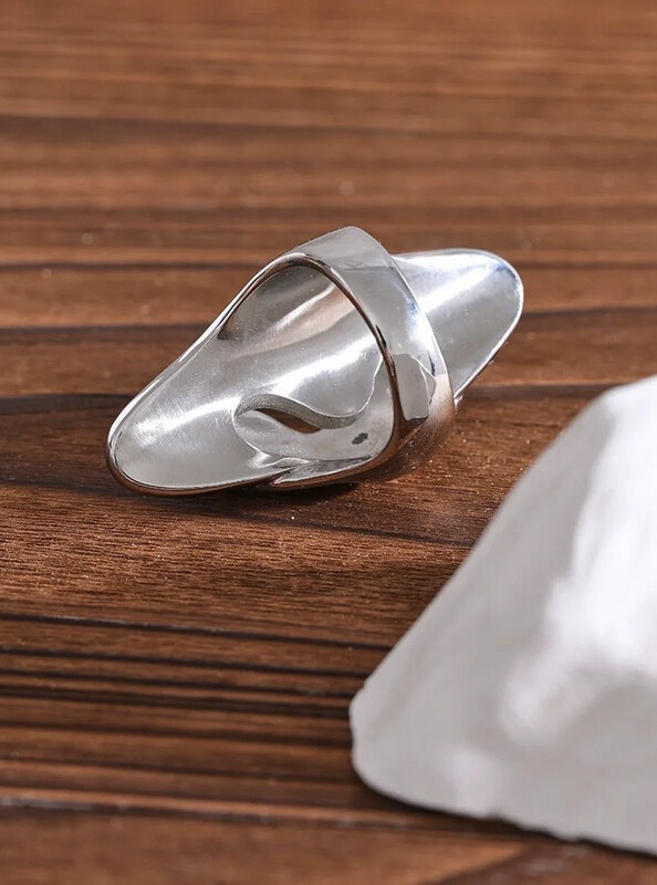 Silver Abstract Ring