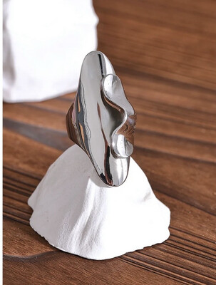 Silver Abstract Ring