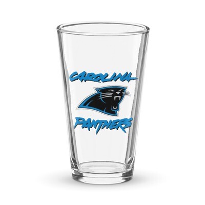PANTHERS Shaker pint glass