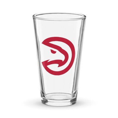 ATL HAWKS Shaker pint glass