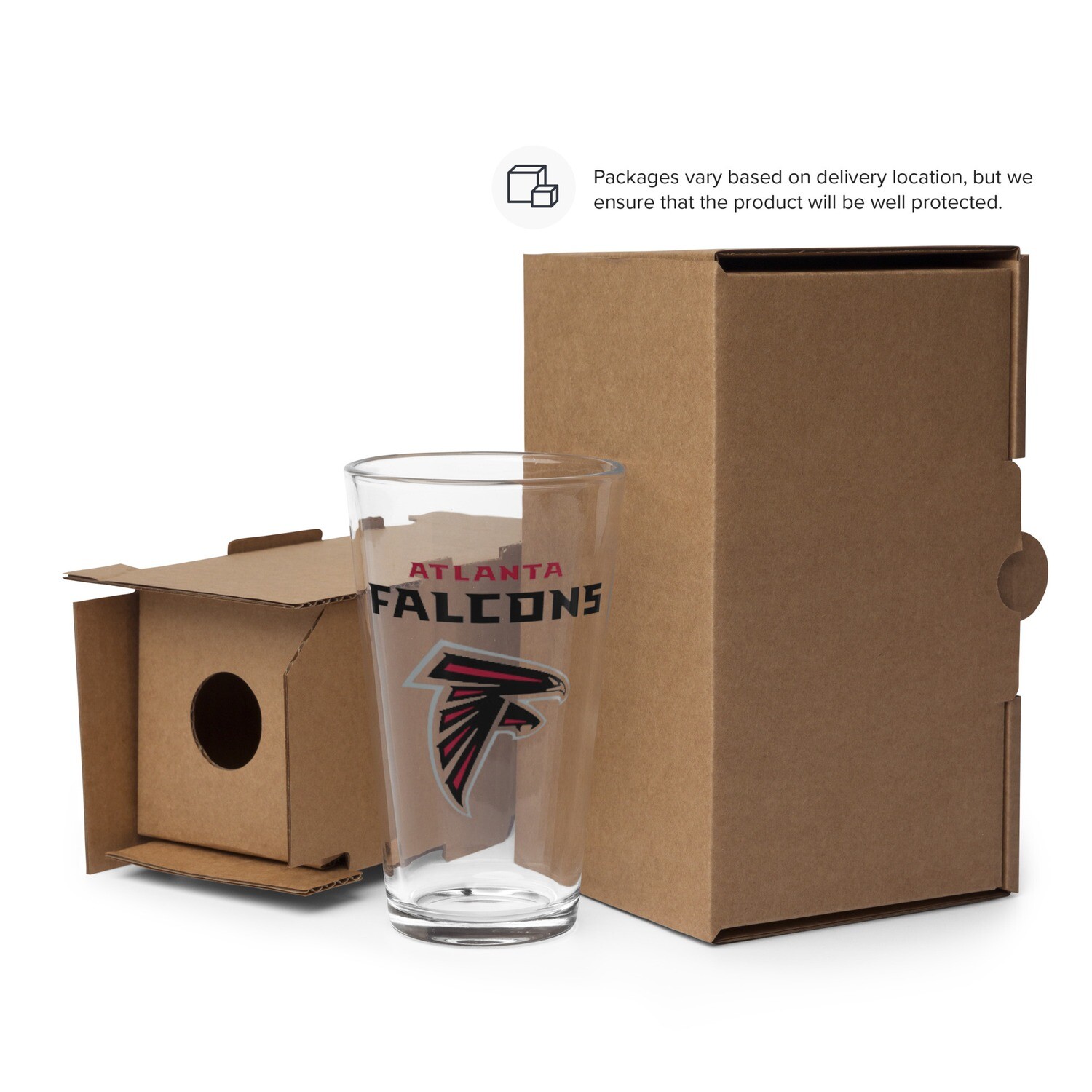 ATL FALCONS Shaker pint glass
