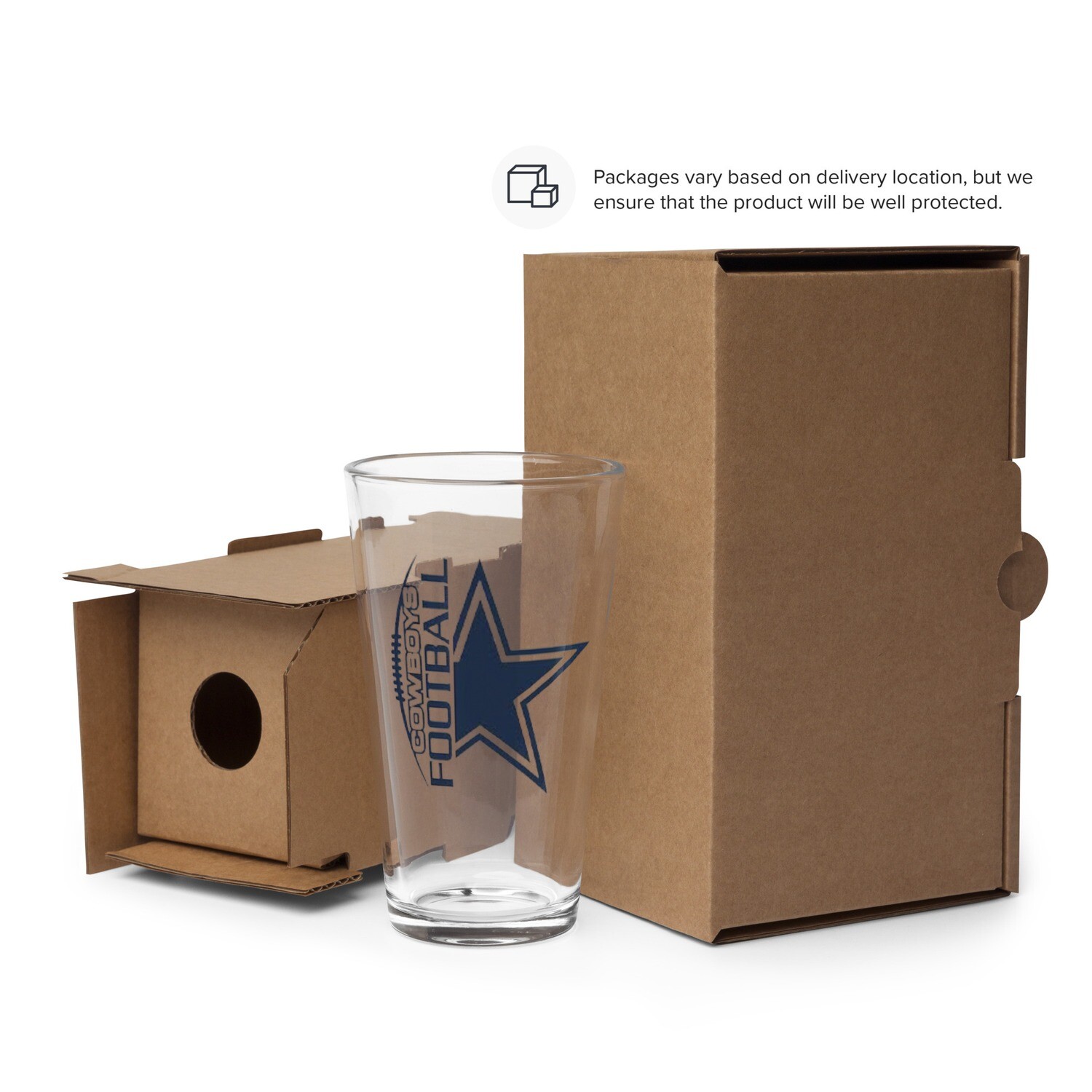 DALLAS Shaker pint glass