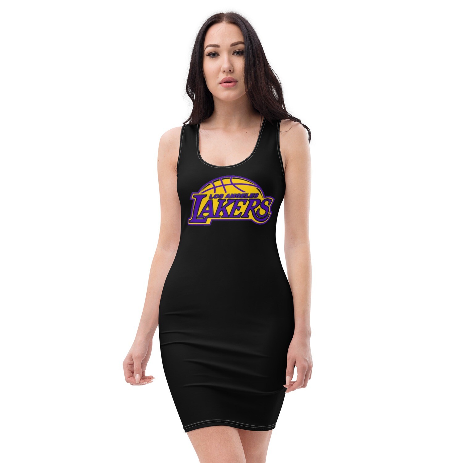 LAKERS BLACK Bodycon dress