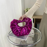 Metallic Fuchsia Handbag