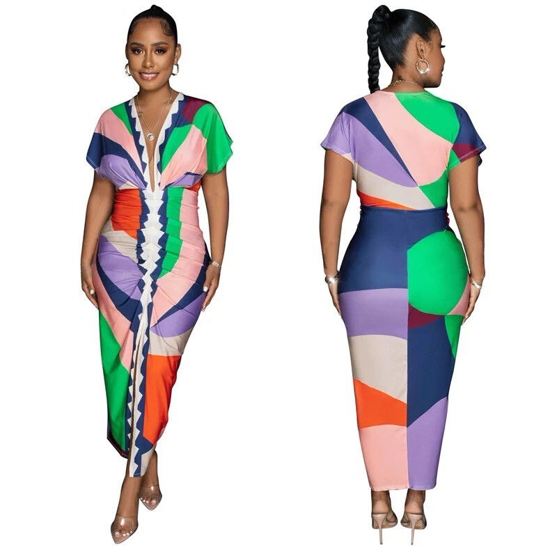 Multicolor Bodycon Dress