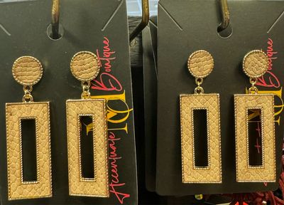 Snake Skin Pattern Danglers