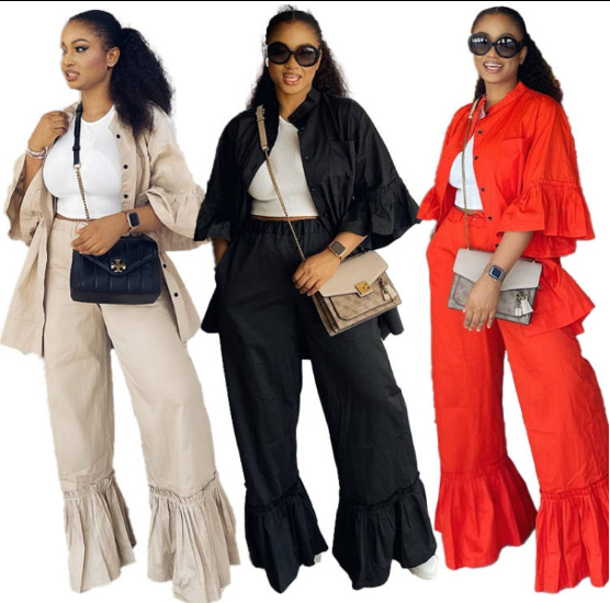 French Vanilla Ruffle Set