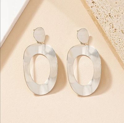 Silver Oval Office Danglers