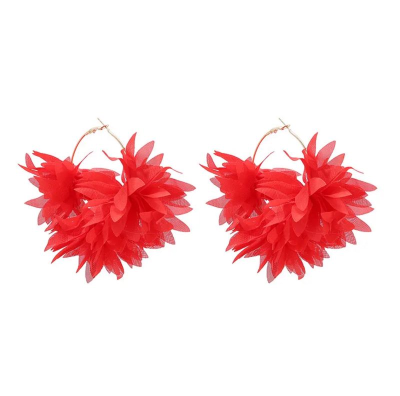 Red Chiffon Petals
