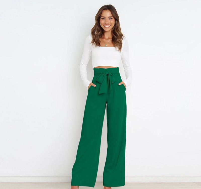 Green Belted Trousers