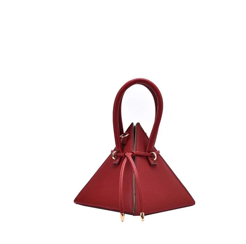 Red Pyramid Handbag