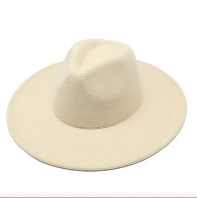 Cream Wide Brim