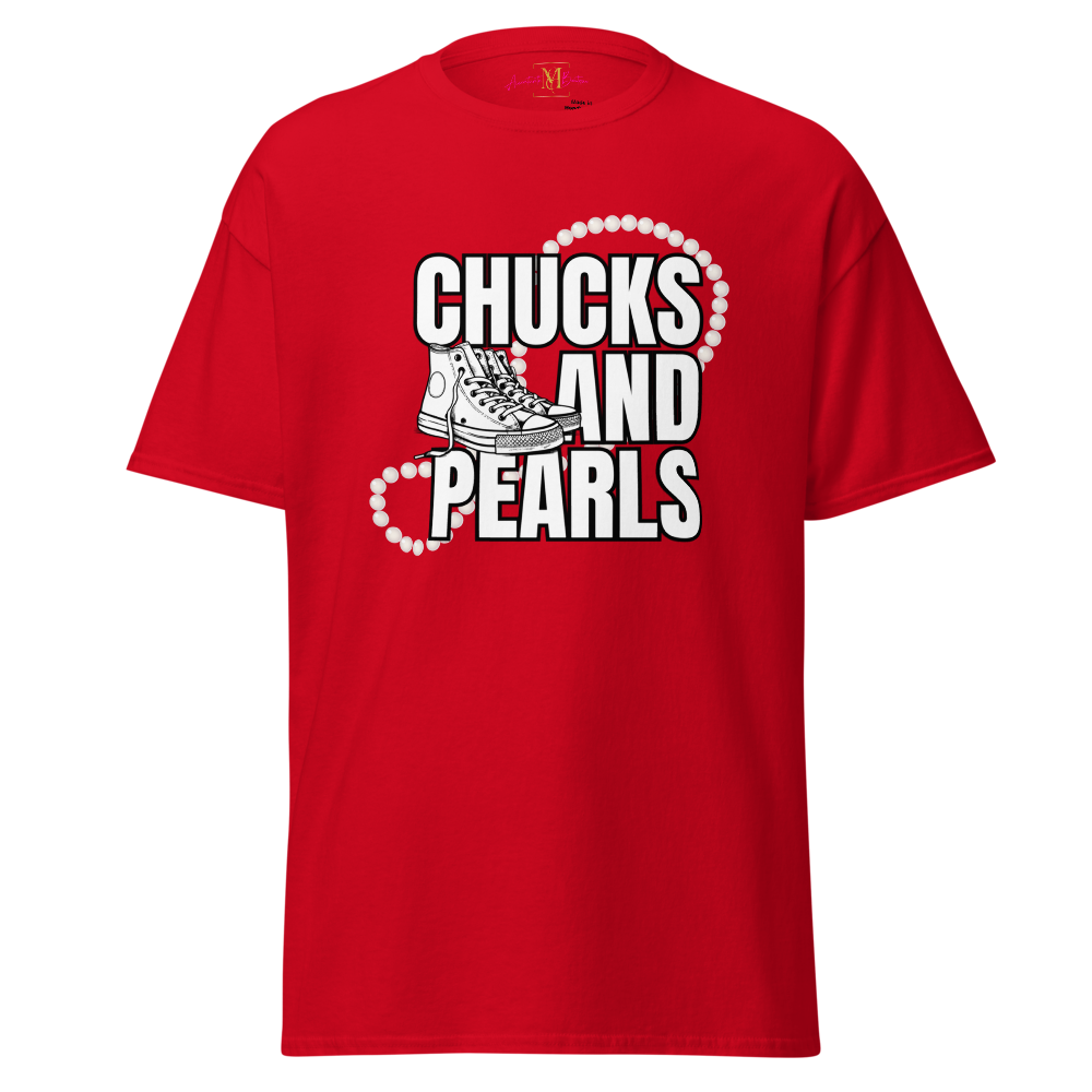 Chucks and Pearls Unisex T (choose shipping)