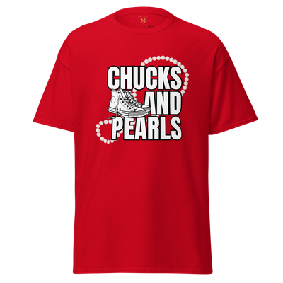 Chucks and Pearls Unisex T (choose shipping)