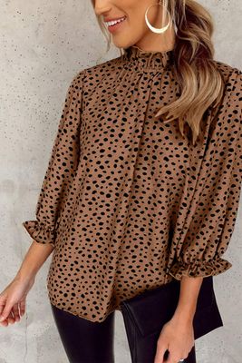 Spiced Cheetah Blouse