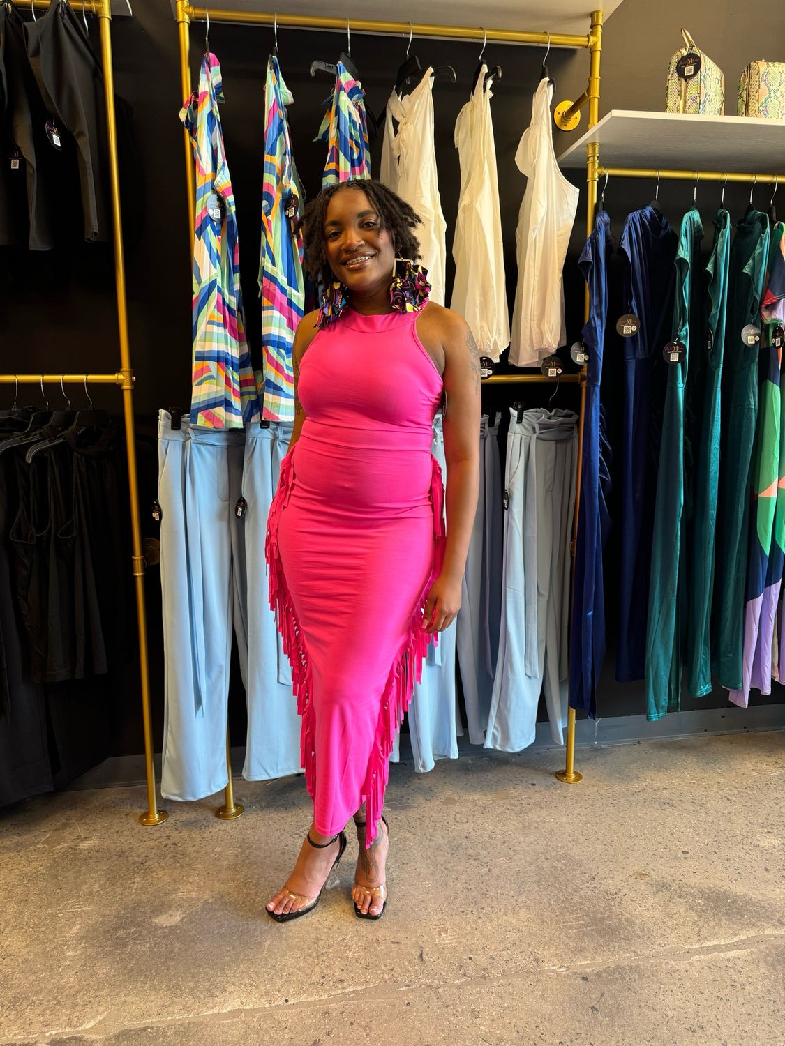 Bright Pink Bodycon Dress