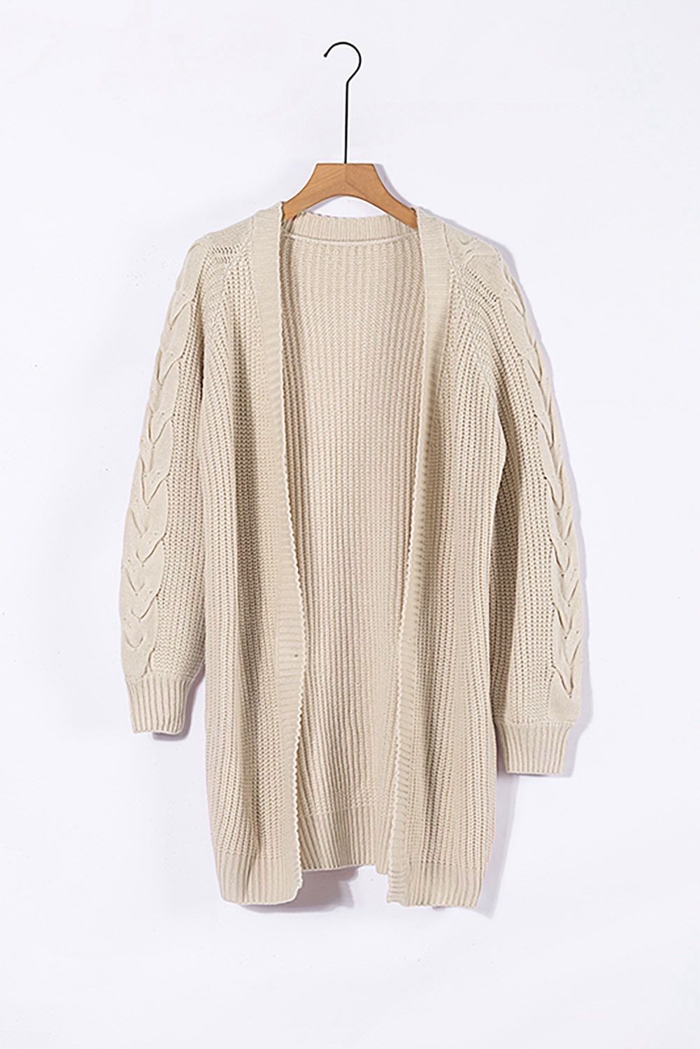 Cream in My Coffee Cable Knit Cardigan