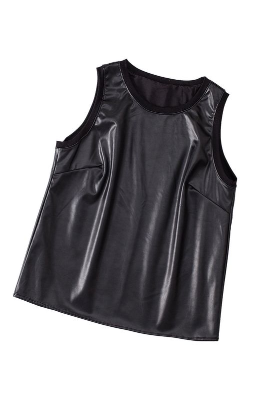 Faux Leather Tank