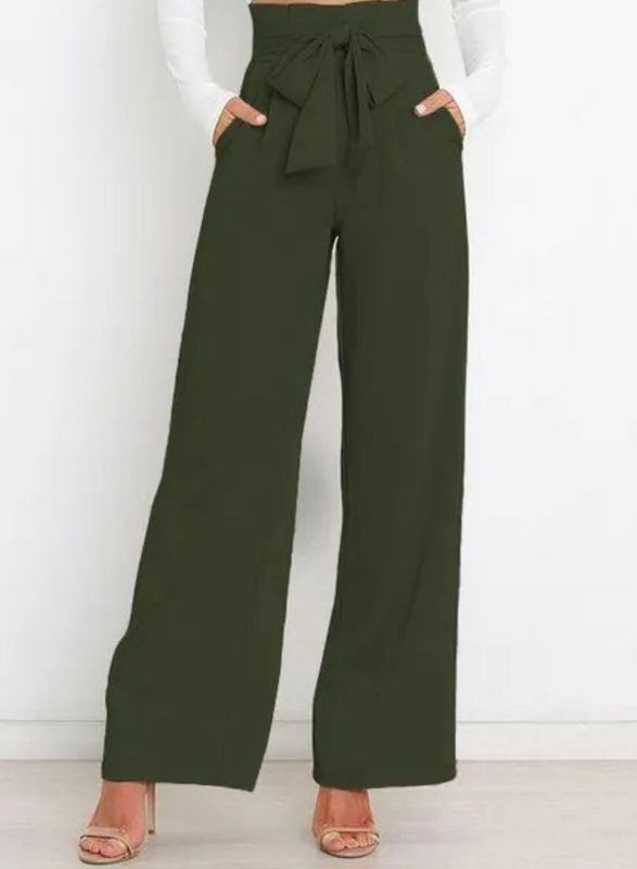 Olive Belted Trousers