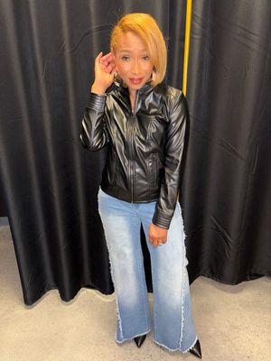 Black Vegan Leather Jacket