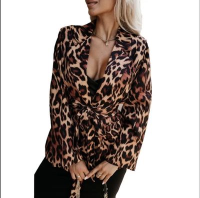 Leopard Blazer