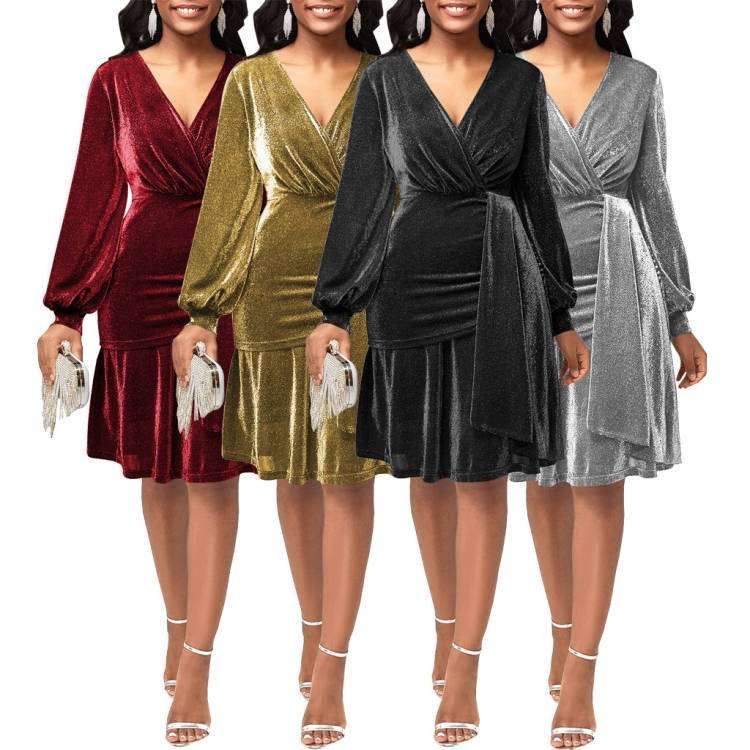 Red Holiday Party Dress