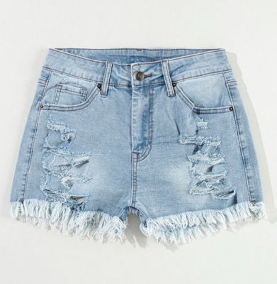 Distressed Denim Short