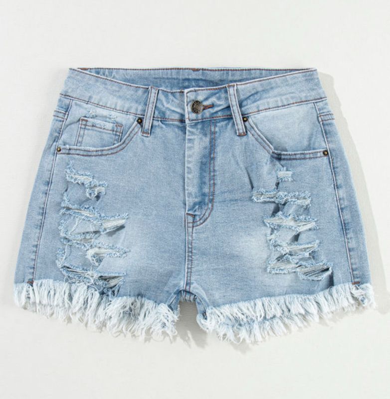 Distressed Denim Short