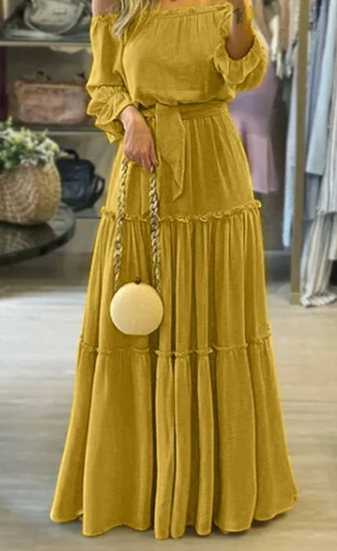 Sun Gold Boho Maxi