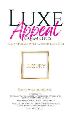 Luxury Body Mist ( Honeysuckle &amp; Vanilla)