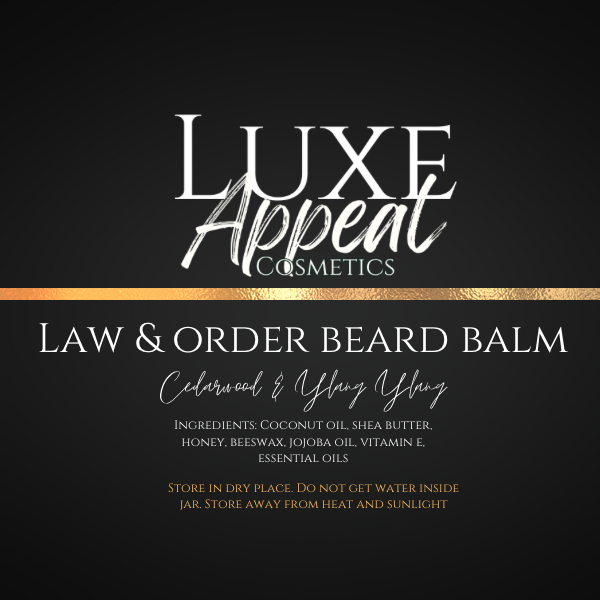 Law &amp; Order Beard Balm (cedarwood &amp; Ylang Ylang