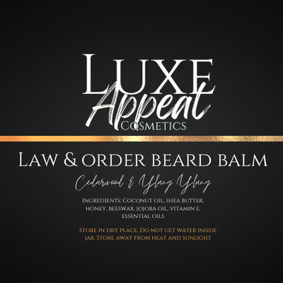 Law &amp; Order Beard Balm (cedarwood &amp; Ylang Ylang