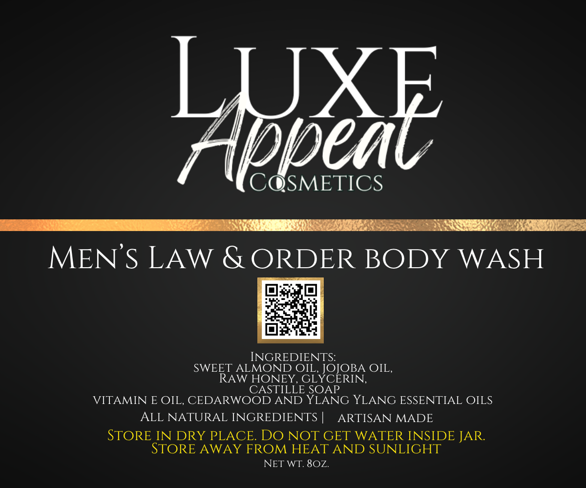 Law &amp; Order Body Wash for Men (Ylang Ylang &amp; Cedarwood)