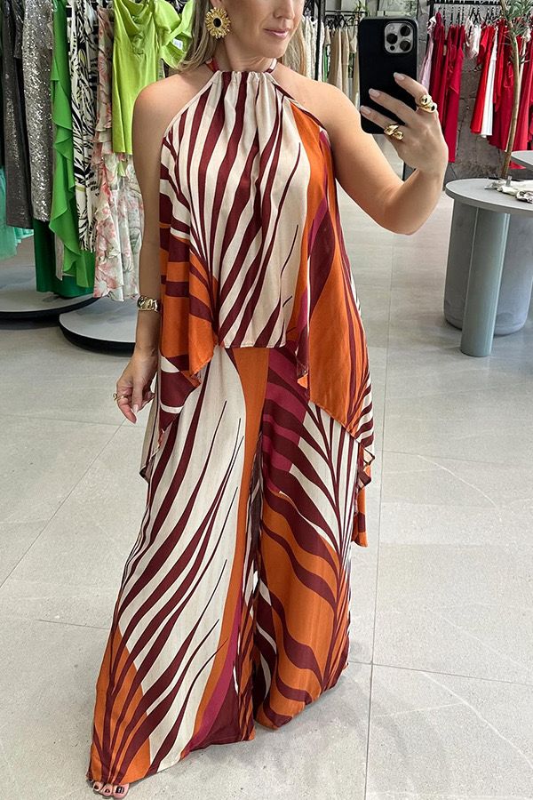 Orange Tropic Two Piece