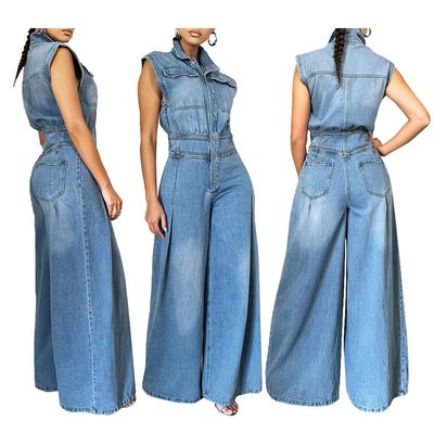 Sleeveless Palazzo Jumper
