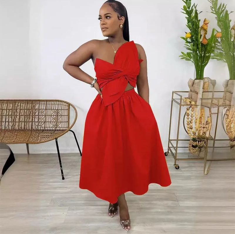 Cherry Red Chic Dress