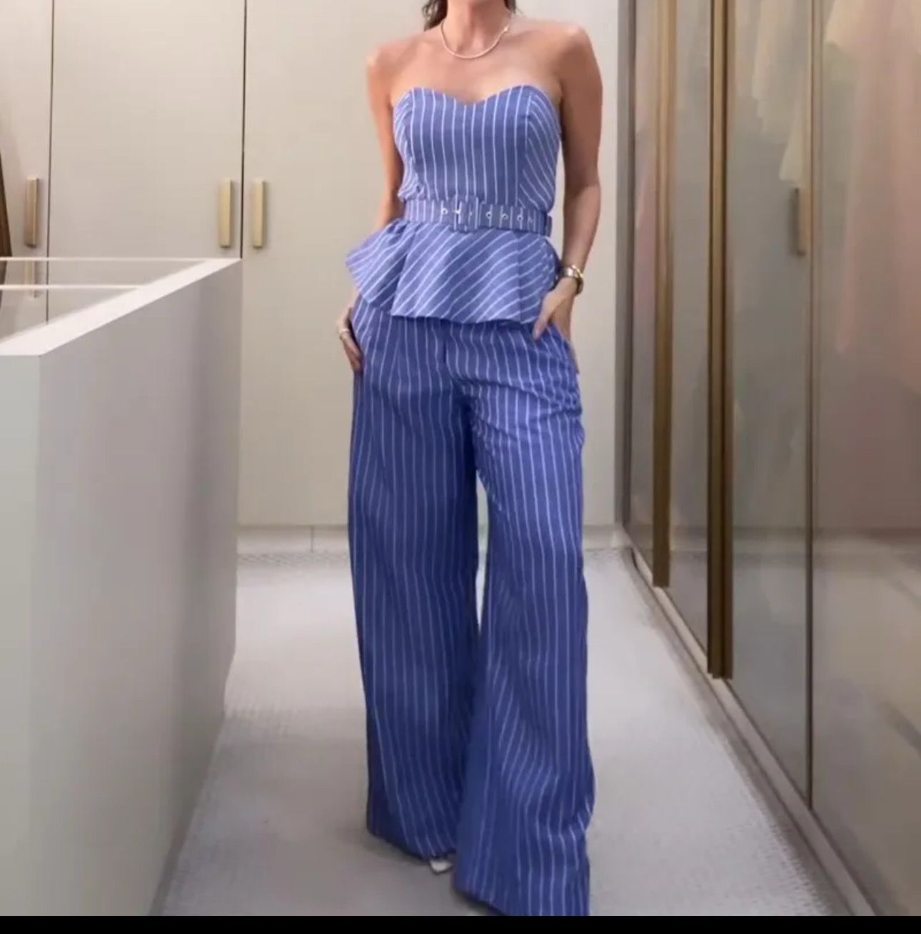 Pinstripe Two Piece