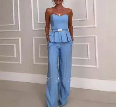 Sky Blue Two Piece