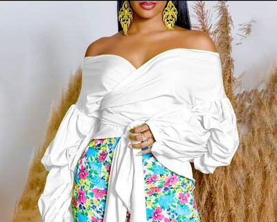 White Wrap Blouse