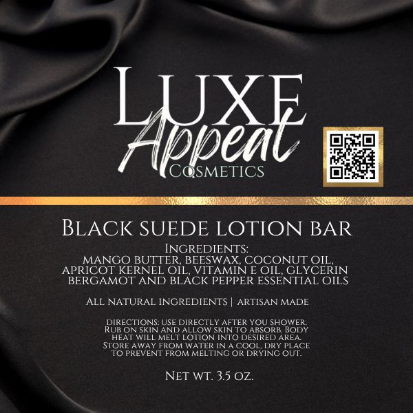 Black Suede Lotion Bar
