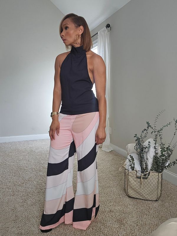 Backless Halter Neck Jumpsuit