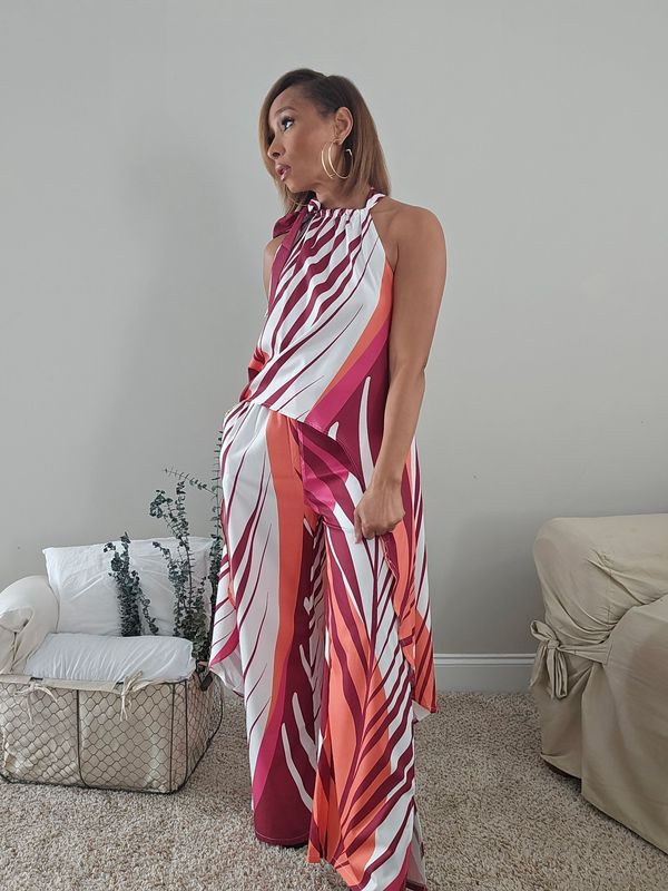 Orange Tropic Two Piece