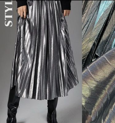 Silver Metallic Maxi Skirt