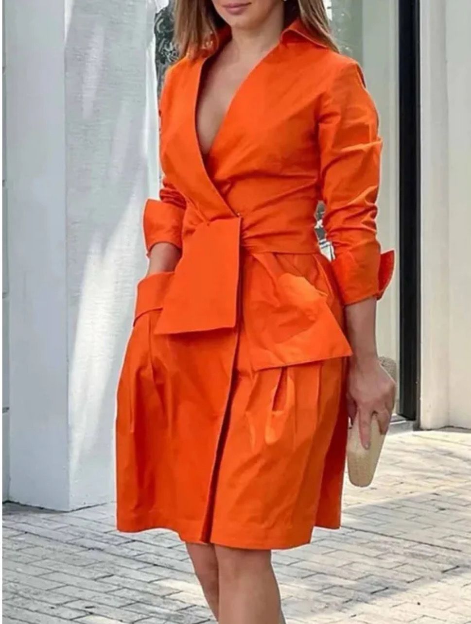Autumn Orange Shacket