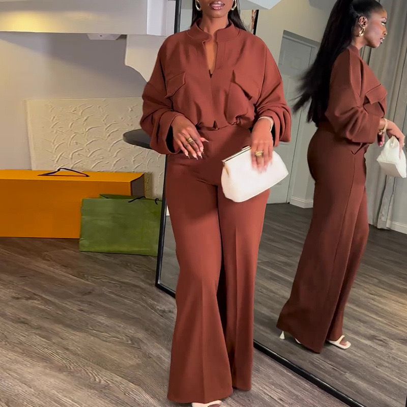 Copper Brown Pant Set