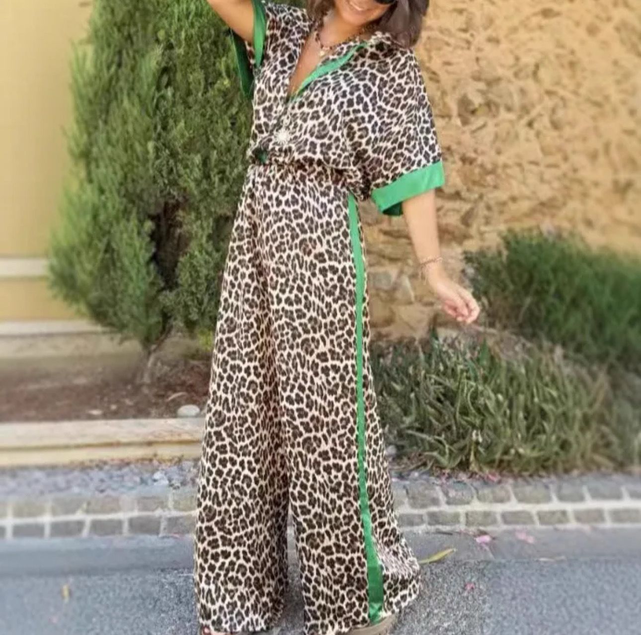 Green Striped Leopard