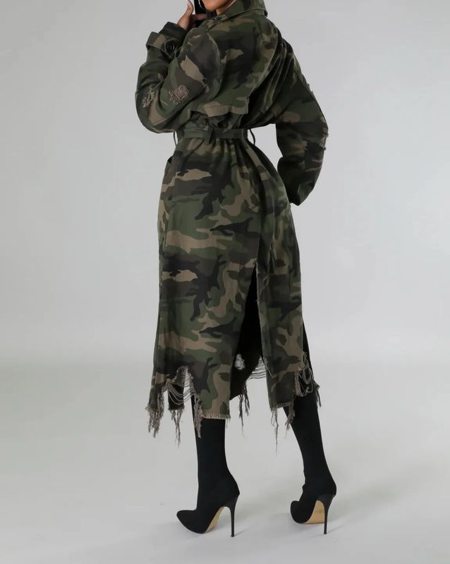 Dark Camo Trench
