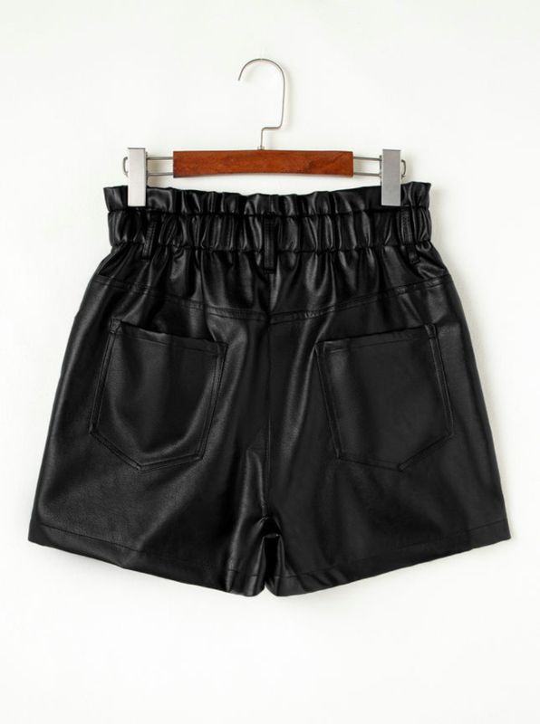 Soft Vegan Leather Shorts