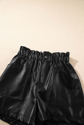 Soft Vegan Leather Shorts